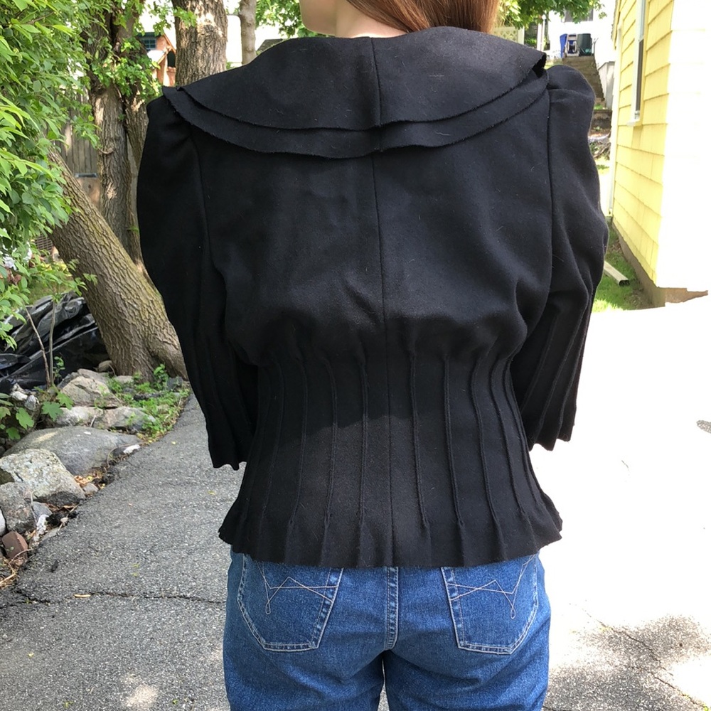 Arden B black wool blazer - Picture 3 of 9